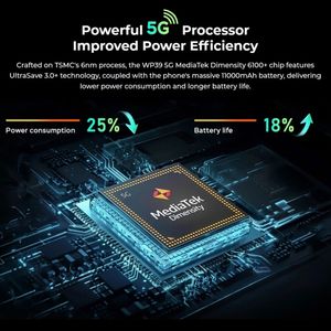 All'ingrosso Oukitel WP39 5G telefono robusto, 11000mAh, 6GB + 256GB, visione notturna, 14.0 Android, NFC, OTG, 5G telefono ruged - Product Image 3