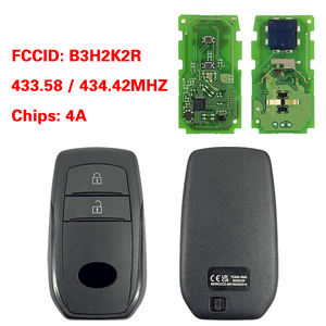 กุญแจอัจฉริยะ B3H2K2R CN007212สำหรับ2020 <span class=keywords><strong>Toyota</strong></span> <span class=keywords><strong>Yaris</strong></span> 2ปุ่ม433.58/434.42MHz ชิป4A เครื่องรับส่งสัญญาณ NCF29A1M AES - Product Image 3