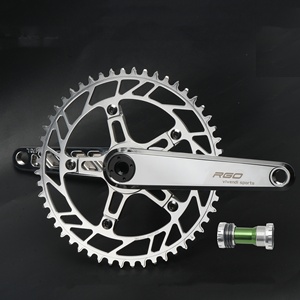 <span class=keywords><strong>Pédalier</strong></span> de vélo pliant RGO, petite plate-plate, manivelle creuse, dents à profil positif et négatif - Product Image 1