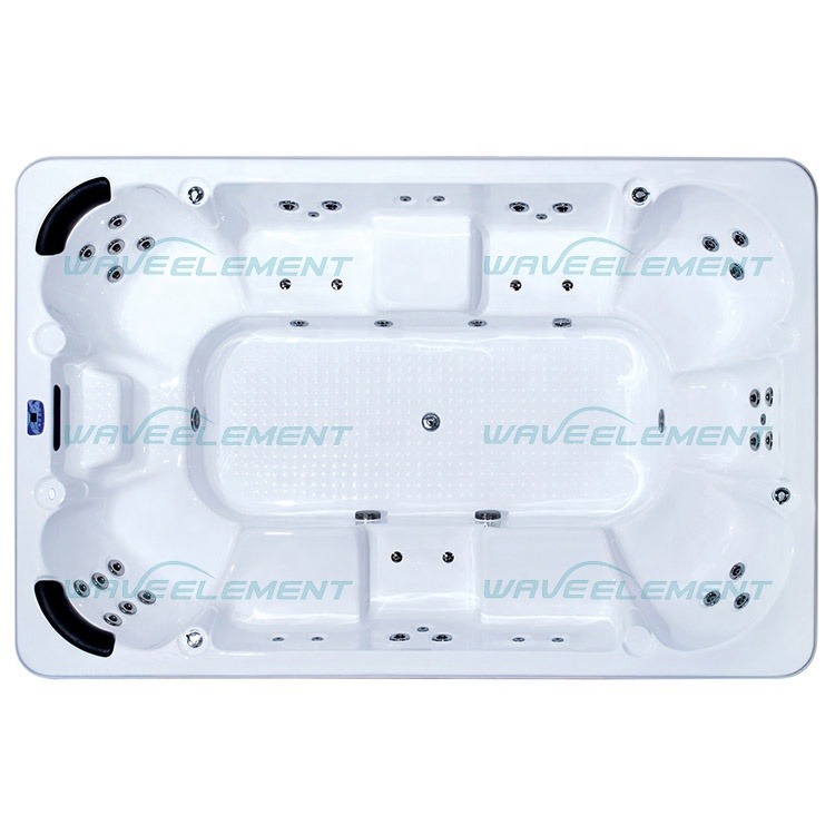 Rectangular shape whirlpool massage 11 person design hot tubs