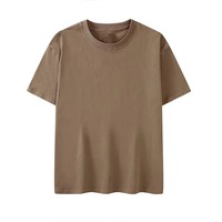T-shirt de fitness pour homme OEM, étiquette privée, t-shirts vierges personnalisés imprimés, 210 g/m², col rond, t-shirt uni