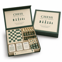 Jeu d'échecs classique personnalisé étape par étape avec des pièces Staunton et des cartes d'apprentissage