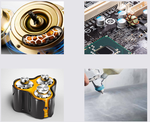 애완 동물 고열 파란 폴리에스테 영화 테이프 산과 알칼리 저항 전기도금을 하는 방어적인 실리콘 테이프 - Product Image 6