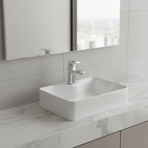 Lavabo de Cerámica <span class=keywords><strong>Cuadrado</strong></span> Moderno para Baño, para Uso en Hoteles y Almacenes, Fácil de Limpiar, Artículos Sanitarios - Product Image 5