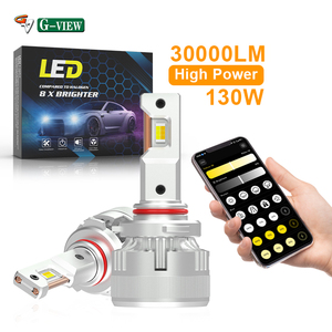 Gview G18w 9005 9006 Ứng Dụng Điều Khiển <span class=keywords><strong>LED</strong></span> Đèn Pha Chuyển Đổi Kit Với Turbo Quạt Làm Mát Canbus Sẵn Sàng Hàng Không Nhôm Cơ Thể - Product Image 1