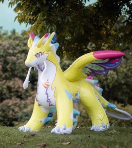 Dragon <span class=keywords><strong>papillon</strong></span> gonflable bleu et pelucheux, jouet gonflable aquatique pour adultes et enfants - Product Image 5