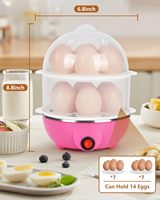 Vente chaude : Cuiseur à œufs électrique domestique, mini-cuiseur vapeur personnalisé pour œufs durs, outil de cuisine automatique