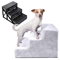 Escaliers pour chiens de petite taille, solides, antidérapants, rampe pour lit ou canapé d'extérieur, amovibles et lavables