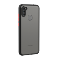 Coque arrière translucide en tpu pour Samsung A11, étui de protection contre la fumée, mat, bon marché