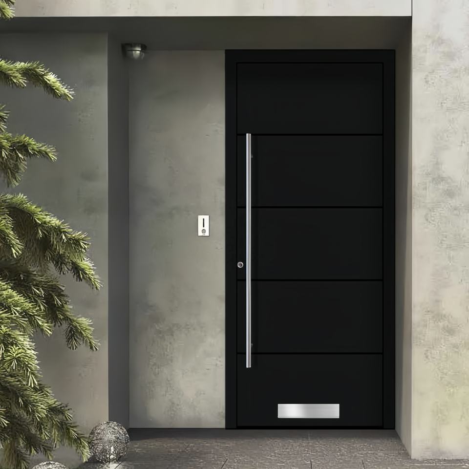 Image showcasing Secure and Stylish: ZEKIN Luxury Aluminum Entrance Doors