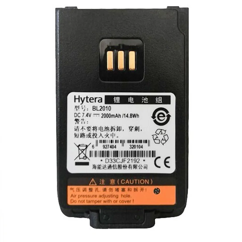 Toptan BL2010 Hytera TD500 interkom pil büyük kapasiteli pil adaptörü PD530/530L/PD500/PD560/600/660/680 interkom