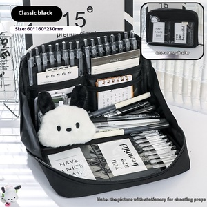 Grande capacità 12 strati di carta in PVC tela Oxford astuccio Panda Design cancelleria di alto valore elementare scuola media superiore - Product Image 6