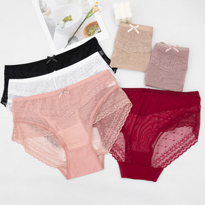 Binnys - Bragas <span class=keywords><strong>de</strong></span> Encaje Baratas al por Mayor, Ropa Interior Femenina Sexy <span class=keywords><strong>Negra</strong></span>, Bikini Suave y Cómodo - Product Image 6