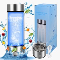 Bouteilles d'eau intelligentes portables riches en hydrogène 420 ml – Soins de santé, personnalisables, vente en gros, tasses à eau hydrogénée rechargeables par USB