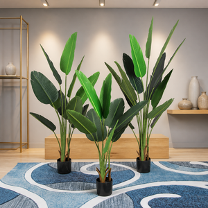 Palmera del Viajero Artificial (<span class=keywords><strong>Ravenala</strong></span> Madagascariensis), Planta Artificial del Paraíso de las Aves, Decoración Tropical para Interiores, para Bodas y Acción de Gracias - Product Image 1