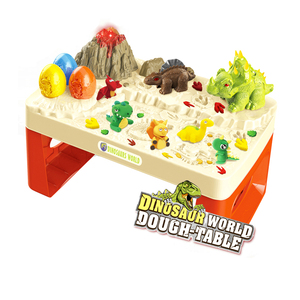 ชุดโต๊ะเล่นดินน้ำมันไดโนเสาร์ 17 ชิ้น พร้อมไฟและเสียงเพลง เป็นมิตรกับสิ่งแวดล้อม - Product Image 1