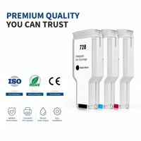 OCBESTJET Cartucho de Tinta Compatible con HP 728 de 300 ml y 4 Colores con Chip Estable y Tinta Completa para Impresora HP DesignJet T730 T830