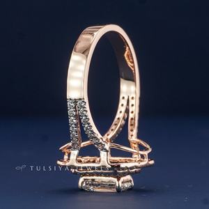 14K Solid Gold Synthetic Lab Grown <b>Diamond</b> <b>Ring</b> for Women Elegant Luxury Engagement Jewelry High Quality Fine Jewelry Gift - Product Image 5
