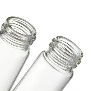 All'ingrosso 37mm 22mm chiaro tondo tubo di vetro della caramella bottiglie tappo rotondo con tappo in alluminio per i desideri regali di conservazione della medicina