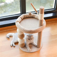 Mainan kucing hewan peliharaan, memanjat bingkai gores Post kucing lucu bola tongkat tahan lama papan garuk Sisal perlengkapan hewan peliharaan kolom ambil