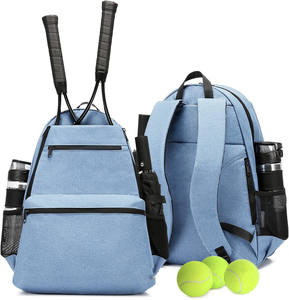 Muestra Gratuita 2025, Bolsa de Tenis Retro Multifuncional 2 en 1 Personalizada de PU de Lujo Ligero y Gran Capacidad, Bolsa de Raqueta de Bádminton para Hombre - Product Image 5