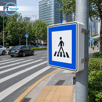 Panneau de signalisation pour passage piétonnier à LED haute luminosité, étanche, boîte lumineuse de sécurité pour piétons, pour utilisation routière