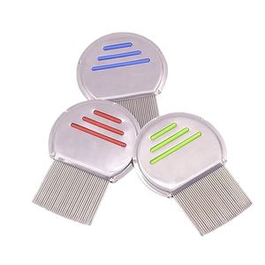 Peigne à dents en acier pour éliminer les poux <span class=keywords><strong>et</strong></span> les puces, brosse en acier inoxydable pour éliminer la saleté, outils de toilettage - Product Image 5