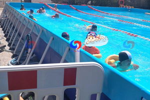 <span class=keywords><strong>Piscine</strong></span> hors sol d'eau salée en acier prête à l'emploi à usage commercial <span class=keywords><strong>piscine</strong></span> hors sol à cadre métallique - Product Image 6