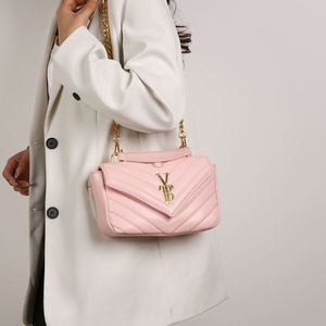 Ladies' High-quality Crossbody Bag with a <b>square</b> Design, a Delicate Chain Shoulder Style, Made of PU Leather.2528 - Product Image 3