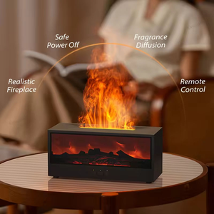 <span class=keywords><strong>Difusor</strong></span> de aire de llama de chimenea de 7 colores personalizado humidificador <span class=keywords><strong>difusor</strong></span> de aceite esencial de <span class=keywords><strong>aromaterapia</strong></span> con Control remoto para el dormitorio del hogar - Product Image 1