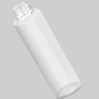 Flacon pulvérisateur plat vide en PET blanc de 100 ml, rechargeable, avec pompe à émulsion et buse de pulvérisation fine pour cosmétiques et soins de la peau