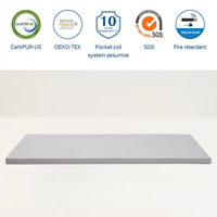 Le meilleur de l'usine leland koala twin single king pleine grandeur matelas colchon gel mémoire surmatelas en mousse