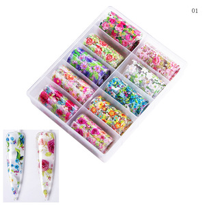Popular 10 Colors Designer <strong>Transfer</strong> Rolls <strong>Nail</strong> Art <strong>Nail</strong> Foil for <strong>Nail</strong> Decoration Supplies - Product Image 3