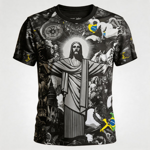 Seragam Sepak Bola Grosir Kustom Desain Arsitektur Brasil 2026 Set Jersey Sepak Bola  Patung Yesus Seragam Samurai Jepang - Product Image 1
