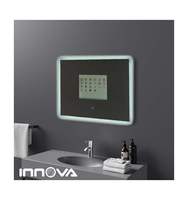 Miroir intelligent TV Android pouces, écran tactile, étanche, Led, pour films magiques