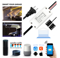 Contrôleur de porte de garage intelligent WiFi, ouvre-porte de garage sans fil, interrupteur WiFi, télécommande compatible avec Alexa Google Home