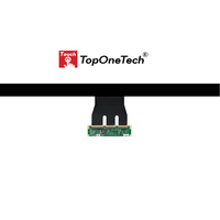 Personnalisé OEM Grande 43 pouces Cadre Ouvert PCAP Projeté Multi Écran Tactile Capacitif Panneau de Capteur avec L'interface D'USB Bas NRE coût