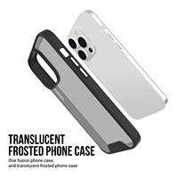 Pour iPhone 16 Plus Mat Givré Téléphone Portable étui pour iPhone 14 15 Plus 13 12 11 Pro Max Dur PC Antichoc Couverture Téléphone Shell