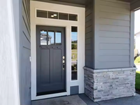 CBMMART Portes d'entrée modernes à ouverture battante Portes de sécurité extérieures en bois et alliage d'aluminium et métal et fer Portes d'extérieur pour maisons