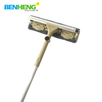 Balai à vitres télescopique à long manche, outil de nettoyage des vitres, nettoyeur de vitres multifonctionnel pour le nettoyage de la maison avec des clips