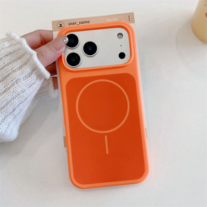 เคสโทรศัพท์ซิลิโคนแม่เหล็กแบบดั้งเดิมสำหรับ iPhone 17 Air 16 15 Pro Max  แบบฝ้า  วัสดุซิลิกาเจลเหลว  ปุ่ม AI  ฝาหลัง - Product Image 5