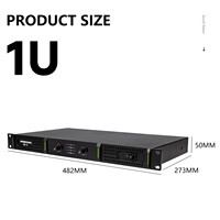 RX-4 professionnel numérique 4 canaux amplificateur de puissance 800W * 4 amplificateur de haut-parleur