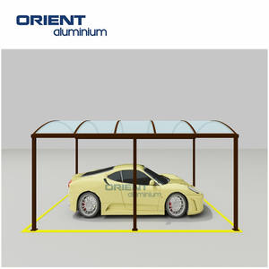 Abri de voiture en aluminium à toit arqué pour une seule voiture, <span class=keywords><strong>couverture</strong></span> de véranda incurvée au prix d'usine - Product Image 5