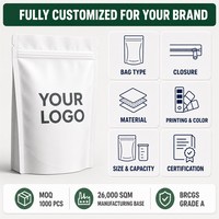 Sachets plats imprimés sur mesure, anti-odeur, pour emballage de produits de soin, avec encoche de déchirement facile, taille personnalisée pour masques cosmétiques pour les yeux