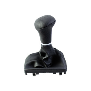 Audi Car Gear <b>Knob</b> Perforated Leather Black Ergonomic Automatic Transmission <b>Shift</b> Cover - Product Image 1