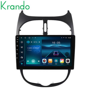 Autoradio automatique Android Krando pour Peugeot <span class=keywords><strong>206</strong></span> 2004 - 2010 lecteur multimédia sans fil Carplay unité principale Navigation GPS stéréo - Product Image 4