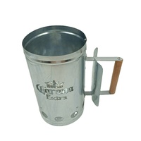 Balcon extérieur personnalisé, accessoires de barbecue galvanisé, démarreur de feu de charbon de bois pour barbecue, briquet de feu en carbone pour cheminée à charbon