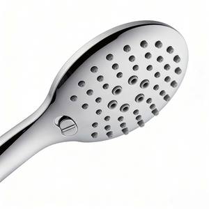 Shower Head Set 3 Function Boosting Handheld Oval Easy Cleaning Portable Bath <b>Hardware</b> - Product Image 3