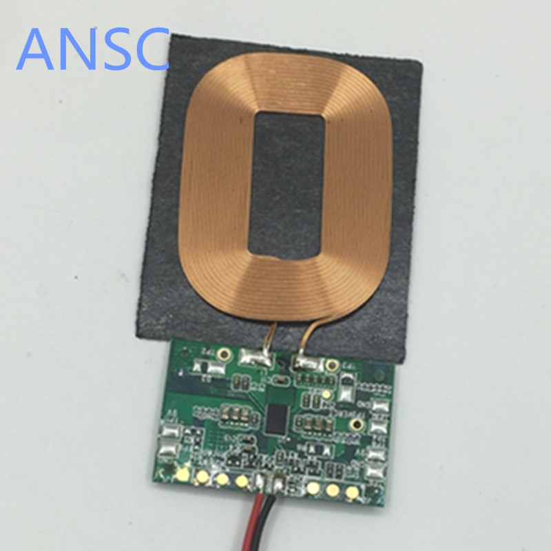 Для мобильного телефона 5V 1500MA 7,5 w Высокая Мощность решение быстро RX модуль беспроводного qi приемника модуль беспроводной зарядки