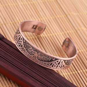 Viking talismán-pulsera de salud para hombre y mujer, brazalete magnético ajustable con <span class=keywords><strong>runas</strong></span> de nudos y árbol de la <span class=keywords><strong>suerte</strong></span> - Product Image 4